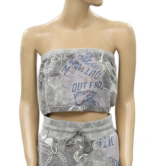 Out From Under Urban Outfitters Mason Spliced Tube Top Beach Printed M 217034 - Picture 4 of 8